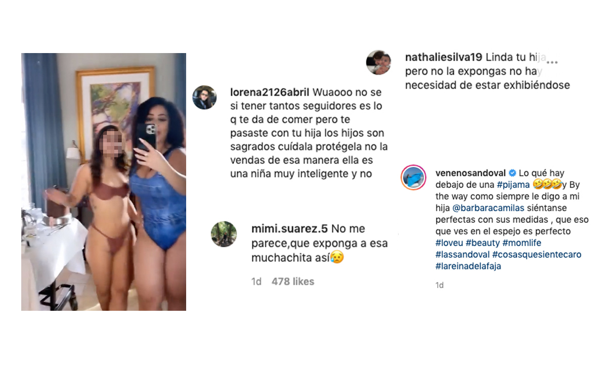 Le llueven las críticas a la Venenosa por exponer a su hija bailando en bikini
